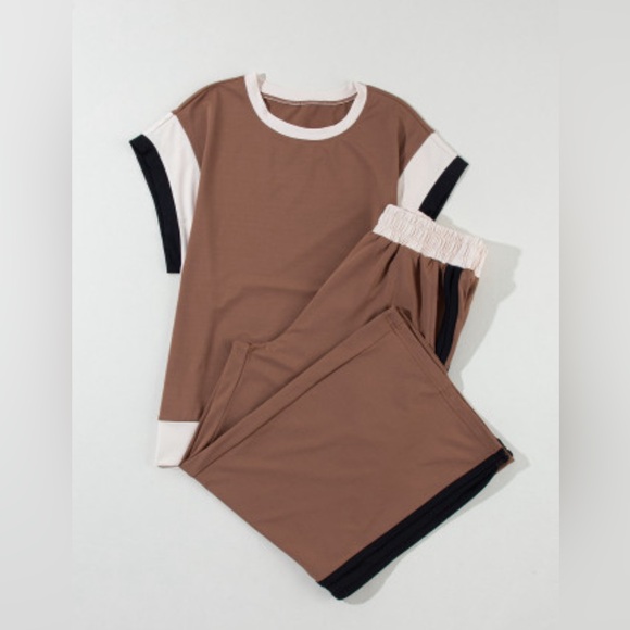 Willow colorblock two piece lounge set - Picture 4 of 8